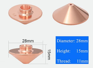 Precitec DE HP1.5" Single Nozzles,Material: High End Copper