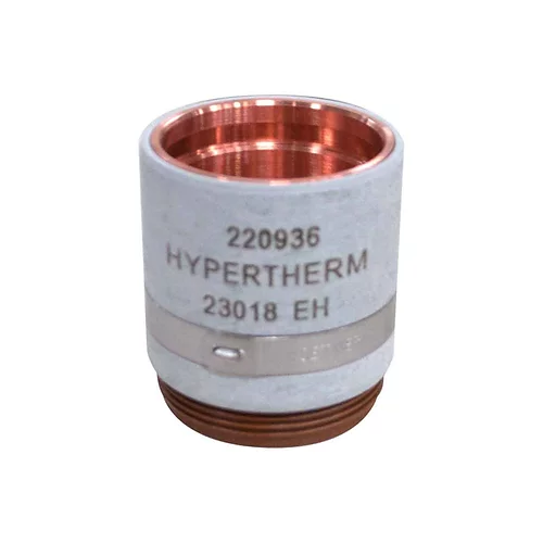 Hypertherm 220936 pajzssapka, Hypro2000 O2/levegő &oacute;ramutat&oacute; j&aacute;r&aacute;s&aacute;val megegyező ir&aacute;nyban, Ihs f&uuml;llel