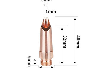 Qi Lin Welding Nozzle-Long Type D