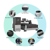H-series Open Style CNC Fiber Laser Cutting Machine for Metal Plate Sheet